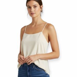POL for ANTHROPOLOGIE Women’s Beige Sleeveless Spaghetti Strap Cami Top Medium